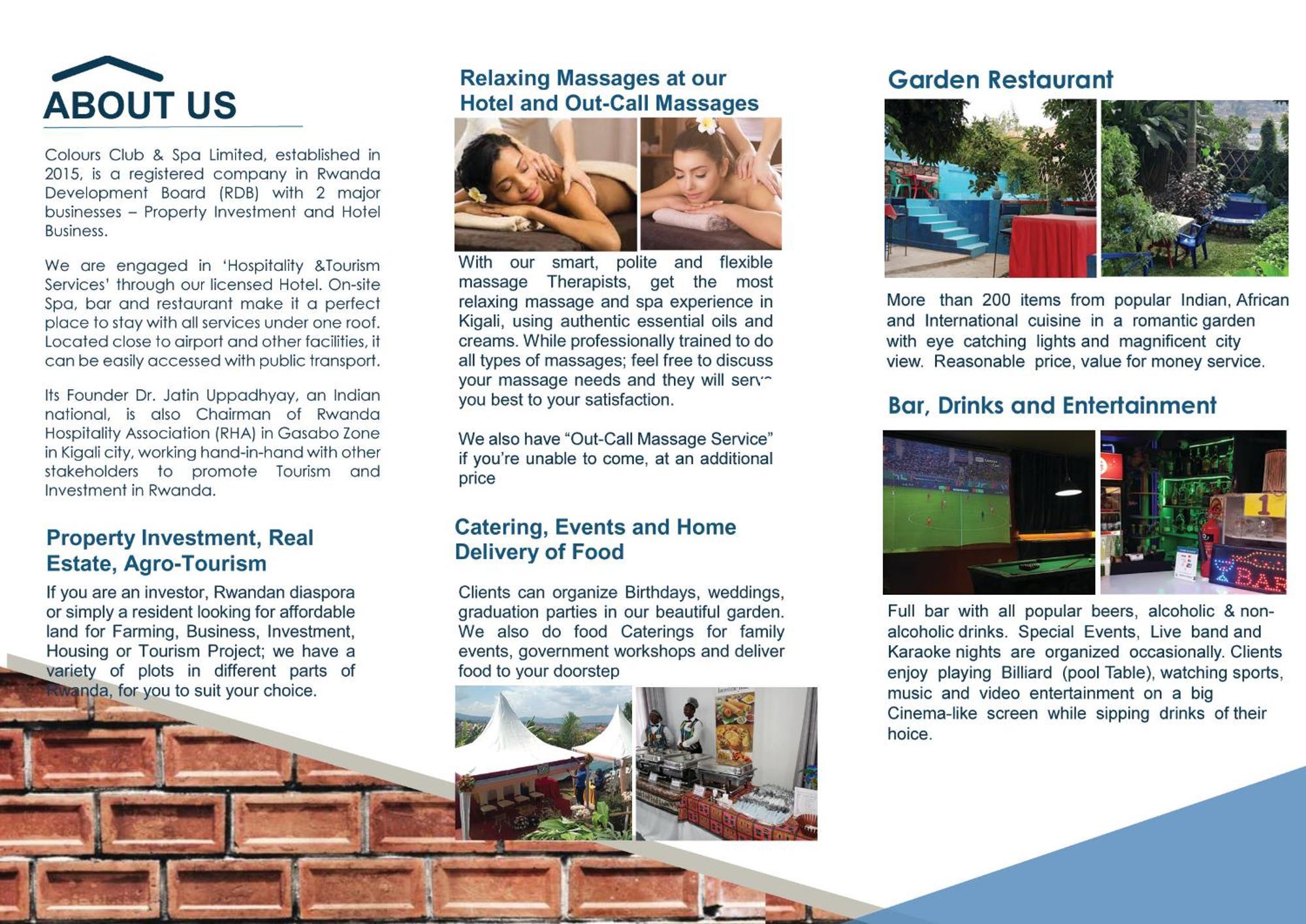 Colours Club And Spa Kigali Eksteriør bilde